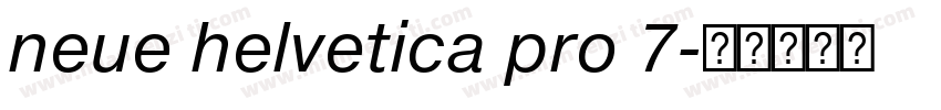 neue helvetica pro 7字体转换